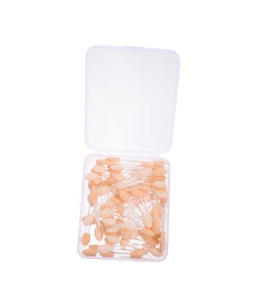 FOMIYES 100 Pcs Double Ended Eyeshadow Brush Double Ended Makeup Brush Dual- End Eyeshadow Woman 6x1cmx2pcs As Shownx2pcs