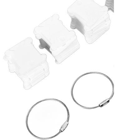 120 Plastic Tooth Floss Coil Cards with Dental Floss Winders & 4 Dental Covers - Ideal for Craft DIY Embroidery & Sewing Storage - Buy Online on GoSupps.com