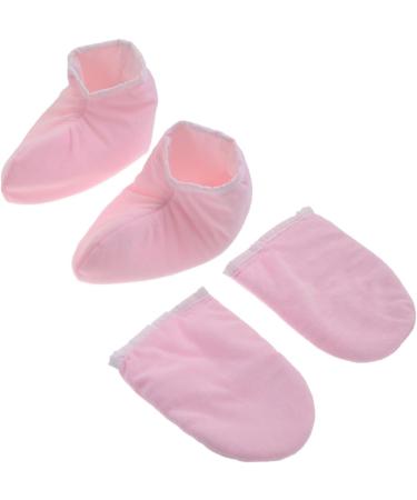 Healeved 6 Pairs Bath Treatment Mitt Kaleidoscope Toy Wax Care Mittens Foot Spa Cover Hand Treatment Mitts Beauty Gloves Spa Gloves Warm Gloves Dry Hands Gloves Take a Bath Paraffin Pink - Buy Online on GoSupps.com