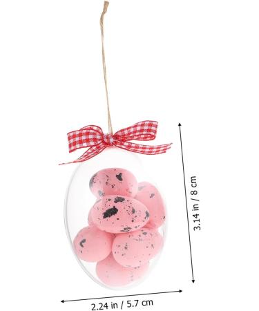 Alipis 2pcs Easter Eggs Hanging Easter Egg Ornament Easter Party Egg Decoration Easter Party Decorations Plastic Hamper Hanging Egg Decor Easter Party Hanging Decor Spot Props Foam Pink 8x5.7cm - Buy Online on GoSupps.com