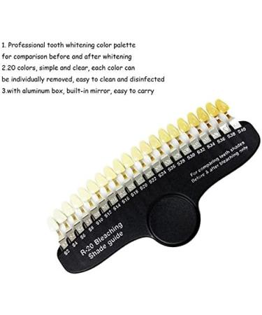 NSKI 20 Colors Dental Whitening 3D Shade Guide with Mirror | Professional Cold Light Tooth Whitening Tool - International Shipping - Buy Online on GoSupps.com