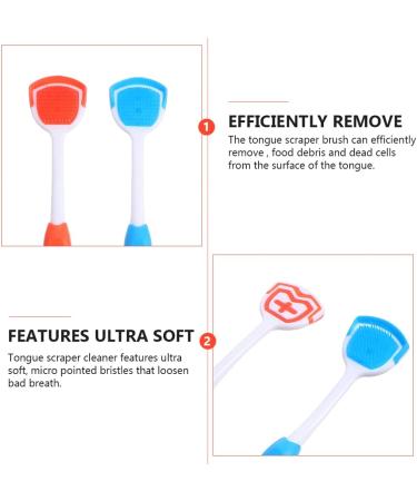 EXCEART Tongue Scraper 4 Pack - Professional Tongue Brush for Bad Breath Relief | Unisex Oral Care - Buy Online on GoSupps.com