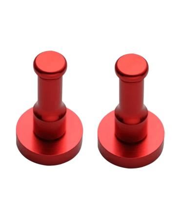 Zerodeko Wall Mounted Clothing Rack 2pcs Black Robe Wall Mount Clothing Mount Robe Hook Hat Coat Hook Clothes Hanger Sponge mediumx2pcs Redx2pcs