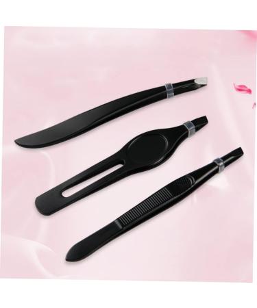 minkissy 1 Holly Headband Slant Tip Tweezers Ingrown Hair Tweezers Makeup Kits Women Eyebrow Tweezers Mini Slant Tweezer Facial Tool Blackhead Tweezers Willow Leaves Make up Miss 9x1cm Black - Buy Online on GoSupps.com