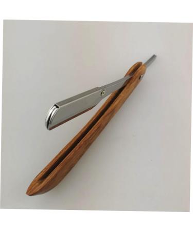 Beavorty Men's Wet Razor Safe Manual Double Edge Hair Trimmer for Eyebrows & Face | Premium Wooden Design - Buy Online on GoSupps.com