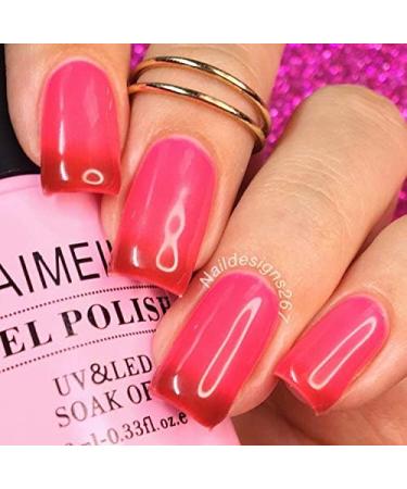 AIMEILI Soak Off UV LED Temperature Colour Changing Chameleon Gel Nail Polish Multicolour/Mix Colour/Combo Colour Set Of 6pcs X 10ml - Kit 15 KIT6-15 1.67 ml (Pack of 6) - Buy Online on GoSupps.com