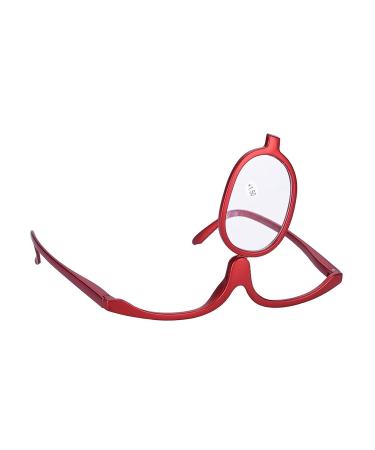 Single Lens Rotating Makeup Glasses for Ladies - 150+ Red | Essential Tool for Precise Eye Makeup Application - Buy Online on GoSupps.com
