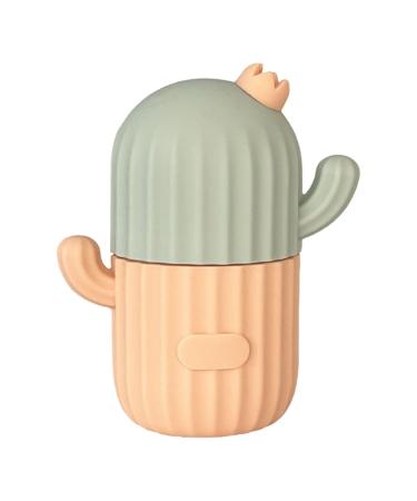 Neflum cactus ice roller form beauty skin care GUA-SHA facial tools for relieving swelling facial scooters ice cubes production food-safe silicone cryotherapy beige/blue