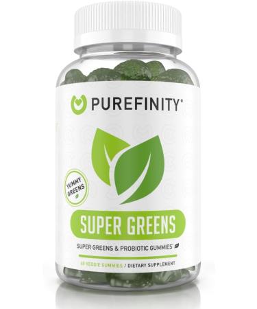 PUREFINITY Fiber + Super Greens Gummies Bundle (Inulin FOS Prebiotic Fiber Gummies + Super Greens Gummies Daily Supergreens with Spirulina Alfalfa Spinach Broccoli Beet Root Acai) - Buy Online on GoSupps.com