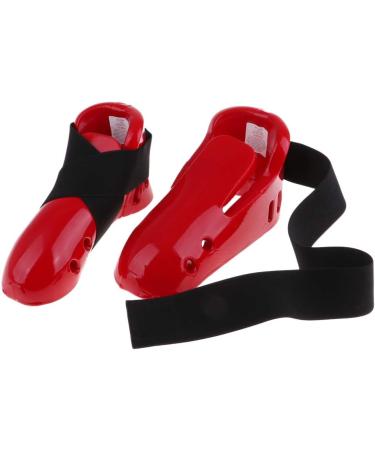 Red Taekwondo Karate Hand & Foot Guard Gear - Sparring Shoes Gloves | Size M - Buy Online on GoSupps.com