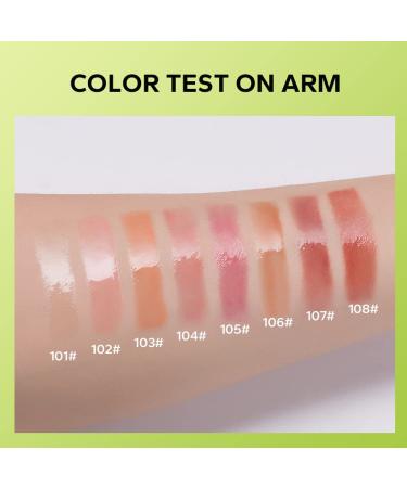Beauty Glazed Big Brush Head Lip Oil - Ultra-Hydrating Glossy Finish & Vegan Tinted Lip Gloss - 101 MEET & 102 KISS 2 - Buy Online on GoSupps.com