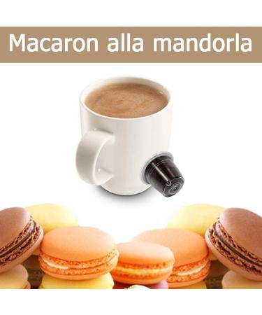 KICKKICK 50 Coffee Capsules Compatible with Nespresso Almond Macaron MADE IN ITALY Flavored Soluble Drink for Nespresso Coffee Machine - Buy Online on GoSupps.com