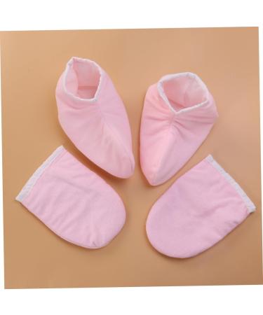 Healeved 6 Pairs Bath Treatment Mitt Kaleidoscope Toy Wax Care Mittens Foot Spa Cover Hand Treatment Mitts Beauty Gloves Spa Gloves Warm Gloves Dry Hands Gloves Take a Bath Paraffin Pink - Buy Online on GoSupps.com