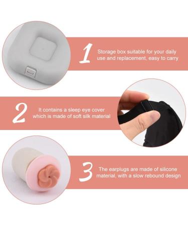 13Pcs Noise Cancelling Ear Plugs for Sleeping with Silk Eye Mask & Storage Box | Ultimate Comfort for Concerts & Peaceful Sleep - Buy Online on GoSupps.com