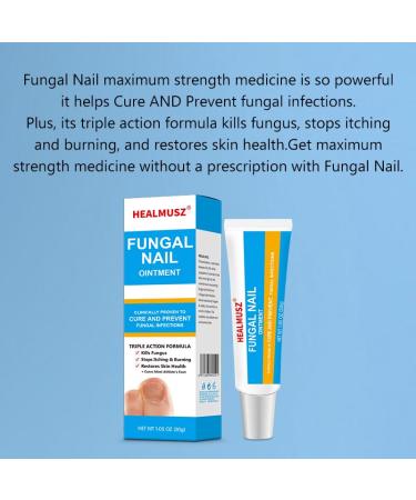 Healmusz Onychomycosis Nail Renewal Liquid - Extra Strength Toenail Fungus Treatment for Damaged & Discolored Nails - Fast-Acting Repair Solution - Buy Online on GoSupps.com