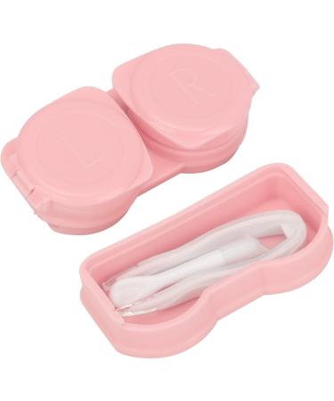 Shop Brrnoo Portable Dustproof Contact Lens Box Set - Pink Lens Container with Tweezers & Tool | International Shipping Available - Buy Online on GoSupps.com