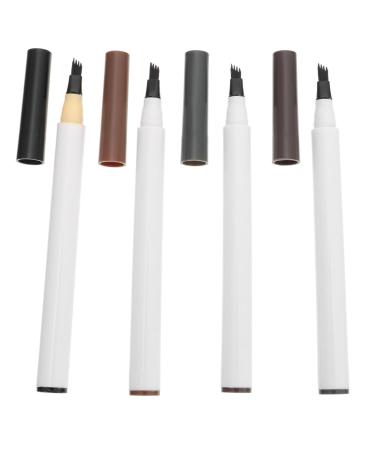 SOESFOUFU 4pcs Four Forked Eyebrow Pencil Microblading Eyebrow Pencil Cosmetic Finger Holder Protector Abs