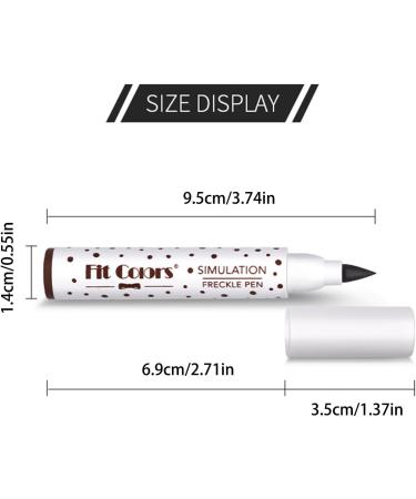 Freckles Makeup Pen 2 Colors Liquid Freckles Pen Light Brown & Dark Brown Faux Freckles Pen Pencil Makeup Set Long Lasting Waterproof Neutral Lightweight Freckles Maker Tool/e 02 - Buy Online on GoSupps.com