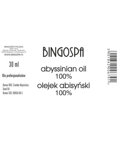 Anti-Aging Abyssinian Oil for Skin & Hair - 30ml | Moisturize Hydrate & Improve Elasticity | Bingospa - Buy Online on GoSupps.com