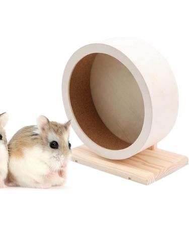 ULTECHNOVO Small Pets Exercise Wheel - 15cm Wooden Mute Running Spinner Toy for Hamsters, Gerbils, Mice, Hedgehogs, Guinea Pigs - Pet Rest Nest Toy for Rats and Chinchillas - Buy Online on GoSupps.com