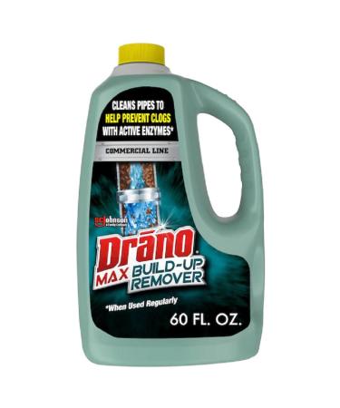 Drano Max Build Up Remover Drain Cleaner, Commercial Line, 60 oz