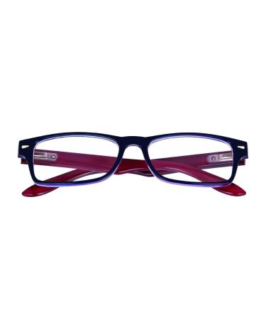El Charro Reading Glasses Kansas Blue-Red +1.00 Blue/Red 1