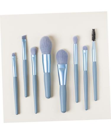 BIUDECO 8pcs Cosmetics Brush Eyeshadow Makeup Facial Kit Makeup Brushes Face Powder Brushes Blue - Buy Online on GoSupps.com