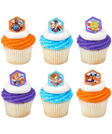 24 Space Jam Cupcake Rings Toppers A New Legacy Tune it Up