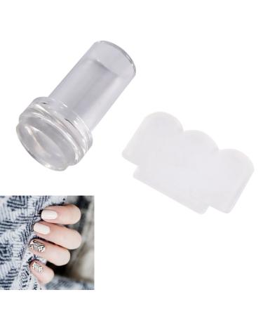 Fashionable Nail Art Stamper Set - Transparent Silicone DIY Transfer & Scraper Tool for Stunning Manicures | International Shipping Available - Buy Online on GoSupps.com