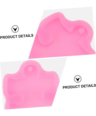 Zerodeko Silicone Molds 2pcs Key Chain Mold Resin Moulds Pendants for Necklaces Pendant Clasp for Necklace Keychain Molds Cake Mold Pie Rack Keychains Cake Mould Key Chain Silica Gel Clay 7x5.5x1cm - Buy Online on GoSupps.com