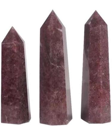 Crystal Ornaments 1pc 800g-2000g Natural Gemstone Stone red Strawberry Crystal Hexagonal Stud tip Component (Color : 1060g-1200g) - Buy Online on GoSupps.com