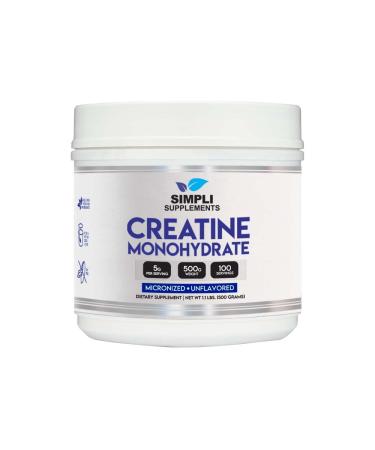 Creatine Monohydrate Micronized Powder Unflavored Keto Friendly 500g