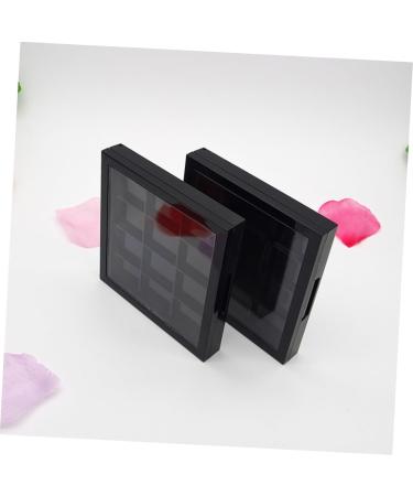 BIUDECO 4 Pcs 12 Empty Eye Shadow Pallet Eyeshadow Pans DIY Eyeshadow Palette Make up Sample DIY Empty Black - Buy Online on GoSupps.com