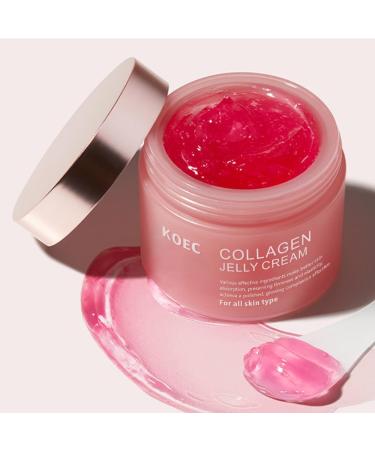 Collagen Jelly Face Cream Collagen Jelly Cream Face Moisturiser with Niacinamide & Hydrolyzed Collagen - Boosts Skin's Barrier Hydration and Glow - Buy Online on GoSupps.com