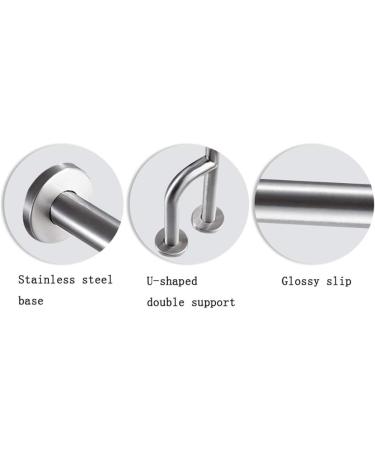 Anti-Slip Handrail Toilet Grab Handle Stainless Steel Bathroom Grab Bar Toilet Curved Wall Mounted Handrail with Legs Floor-Standing Safety - Buy Online on GoSupps.com