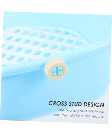 HAPINARY Box Rabbit Toilet Corner Litter Pan Rabbit Cat Litter Tray Chinchilla Potty Toilet Pan Tray Plastic 33X29.5X14CM Blue - Buy Online on GoSupps.com