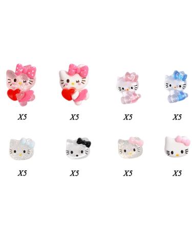40 Pcs Cute Nail Charms for Acrylic Nails - Resin Cartoon Rhinestone Kawaii Nail Jewelry DIY Craft Accessories - 0.55 x 0.43 inch - Buy Online on GoSupps.com