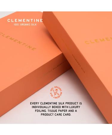 Clementine Silk Organic Sleep Mask - White | 100% GOTS Certified 6A Mulberry Silk - 22 Momme | Elastic Strap & Silk Filler | OSFA - Buy Online on GoSupps.com