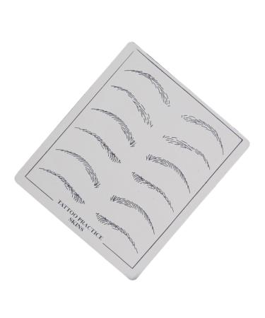 HONMEET 6 Pieces Skin Microblading Eyebrow Practice Eyebrow Skin Forming Eyebrow Eyebrow Size Eyebrow