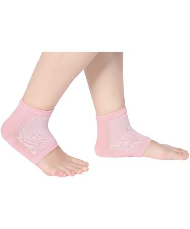Verdant Touch Pain Relief Socks Gel Heel Foot Care Socks Moisturizing Protective Sleeves for Heels Pain Relief Half Socks Pink - Buy Online on GoSupps.com