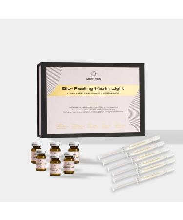 Biopeeling-Needle Light Soin Base de Bio-Micro-Aiguilles Peeling Exfoliant et R g n rant R duit Taches Pigmentaires Acn et Cicatrices Stimulation Collag ne Pack de 6 Soins