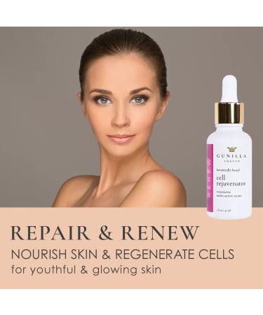 Cell Rejuvenator Serum | Anti-Aging Hydrating Facial Serum with Organic Aloe Vera, Collagen & Vitamin C - 1 oz - Buy Online on GoSupps.com