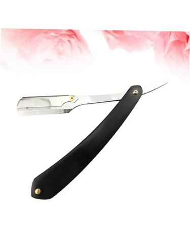 Buy Angoily Foldable Hairdressing Razor Kit Double Cutting Edge Vintage Straight Razor for Men | Premium Metal & Wood Design - Buy Online on GoSupps.com