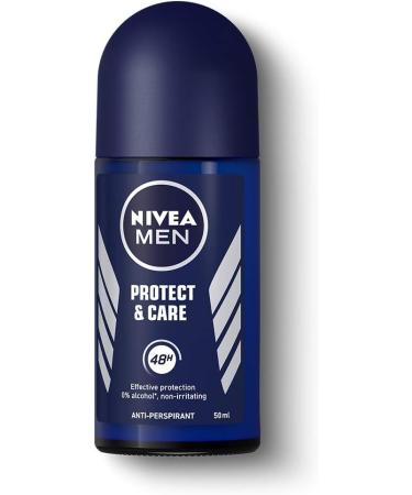  NIVEA Nivea Men D odorant Protect & Care Roll-On 50 ml - Buy Online on GoSupps.com