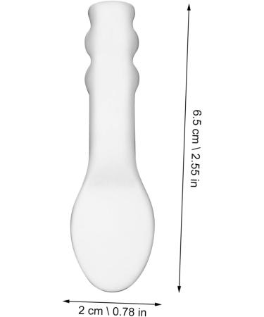 Gogogmee Stainless Steel Spoon Skin Caring Tool Facial Scoop Makeup Pick Spoons Cream Scoops Beauty Spatulas Facial Spoon Facial Cream Spoons Makeup Supply 6.5x2x0.2cm Silver - Buy Online on GoSupps.com