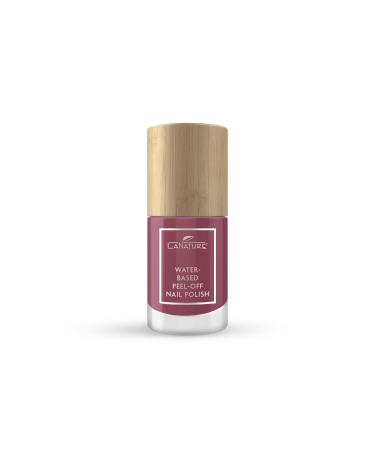 LaNature water-based nail polish - Dark Red-Purple - VEGAN - Waterbased Peel-Off Nail Polish - Purple Lupine 10 ml