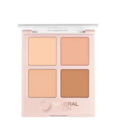 Mineral Fusion Concealer Palette Quad, Light to Neutral, Indulgence, Set of 4 Shades