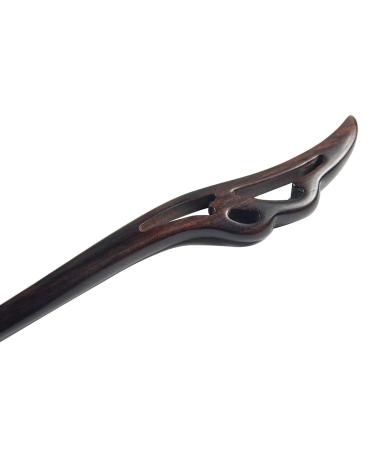 Goodplan Sandalwood Hairpin - Chinese Classical Vintage Hair Stick for Women - Elegant Black Hair Accessory - Buy Online on GoSupps.com