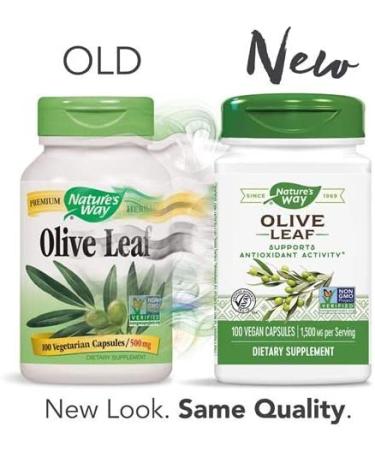 Nature's Way Olive Leaf Extract 1500mg - 100 Capsules | Premium Herbal Supplement - Buy Online on GoSupps.com