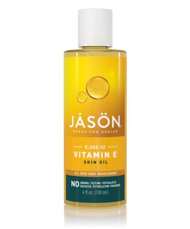 Jason Skin Oil, Vitamin E 5,000 IU, All Over Body Nourishment, 4 Fl Oz (Pack of 1) -Packaging May Vary All-Over Body